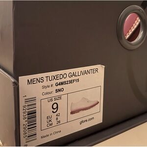 Size 9 G/FORE Golf Tuxedo Gallivanter White Pink G4MS23EF15 Men's Shoes